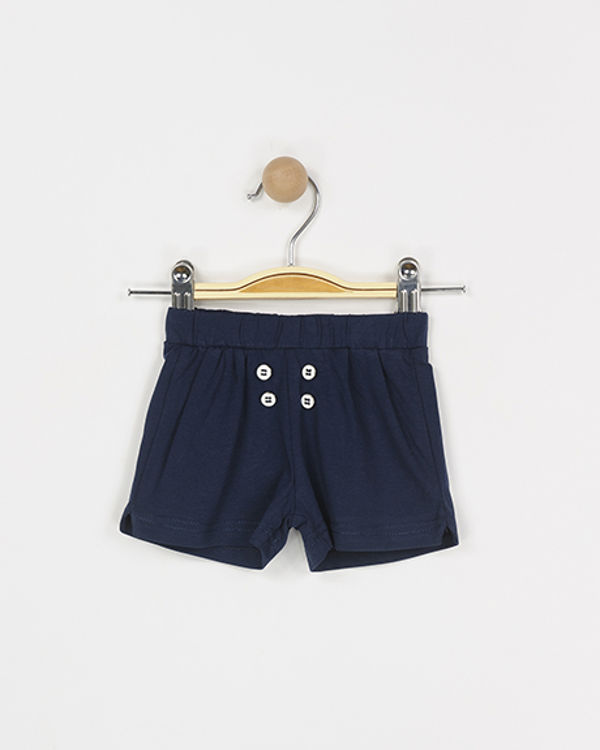 Picture of B02019 GIRLS CASUAL COTTON SHORTS WITH FRONT BUTTONS